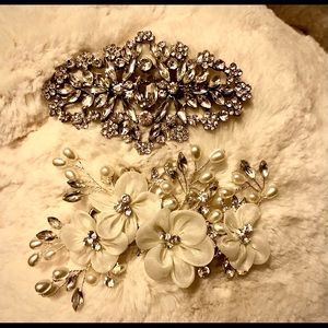 Pair of Bridal Hairpieces